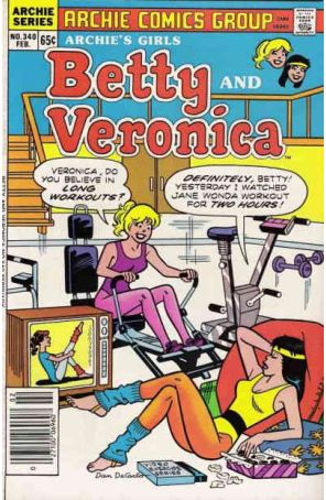 Archie's Girls Betty And Veronica 340 published by Archie with cover art by Dan DeCarlo