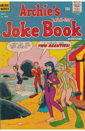 Archie's Jokebook Magazine 165 published by Archie with cover art by Dan DeCarlo