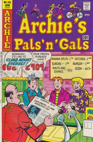 Archie's Pals 'n Gals 105 published by Archie
