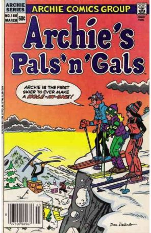 Archie's Pals 'n Gals 168 published by Archie with cover art by Dan DeCarlo