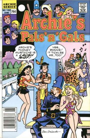Archie's Pals 'n Gals 188 published by Archie with cover art by Dan DeCarlo