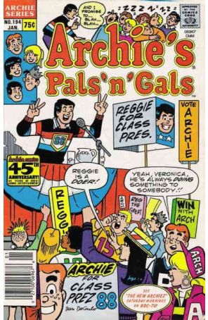 Archie's Pals 'n Gals 194 published by Archie with cover art by Dan DeCarlo