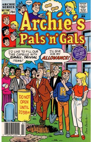 Archie's Pals 'n Gals 198 published by Archie with cover art by Dan DeCarlo