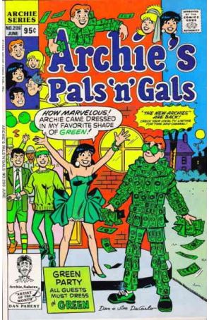 Archie's Pals 'n Gals 206 published by Archie with cover art by Dan DeCarlo