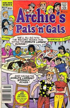 Archie's Pals 'n Gals 210 (Newsstand) published by Archie with cover art by Dan DeCarlo