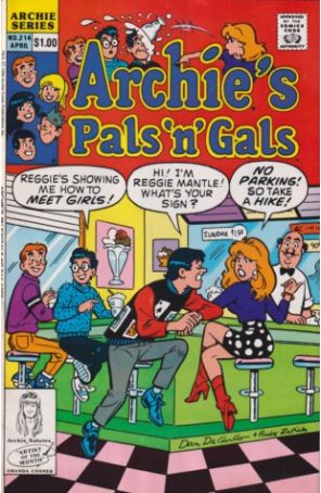 Archie's Pals 'n Gals 214 published by Archie with cover art by Dan DeCarlo