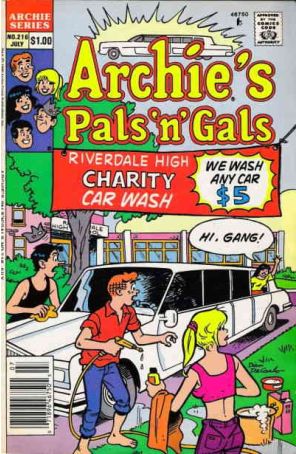Archie's Pals 'n Gals 216 (Newsstand) published by Archie with cover art by Dan DeCarlo