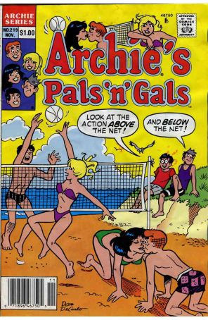 Archie's Pals 'n Gals 219 (Newsstand) published by Archie with cover art by Dan DeCarlo