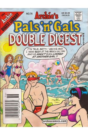 Archie's Pals ‘n' Gals Double Digest 76 (Newsstand) published by Archie with cover art by Jeff Schultz