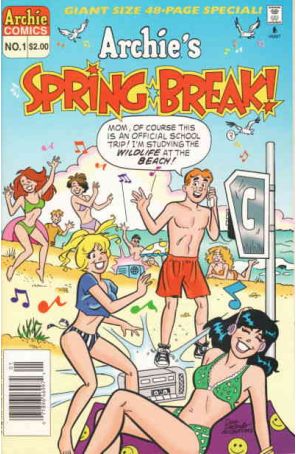 Archie's Spring Break 1 (Newsstand) published by Archie with cover art by Dan DeCarlo
