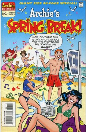 Archie's Spring Break 1 published by Archie with cover art by Dan DeCarlo