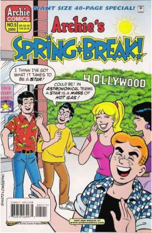 Archie's Spring Break 5 published by Archie with cover art by Jeff Schultz