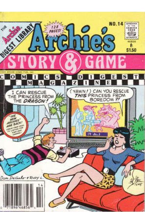 Archie's Story And Game Digest Magazine 14 (Newsstand) published by Archie with cover art by Dan DeCarlo Sr.