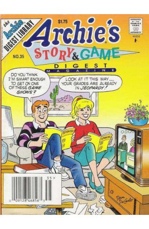 Archie's Story And Game Digest Magazine 35 (Newsstand) published by Archie with cover art by Dan DeCarlo Sr.