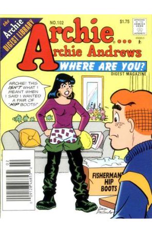 Archie Archie Andrews, Where Are You? Digest Magazine 102 (Newsstand) published by Archie with cover art by Dan DeCarlo Sr.