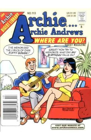 Archie Archie Andrews, Where Are You? Digest Magazine 113 (Newsstand) published by Archie