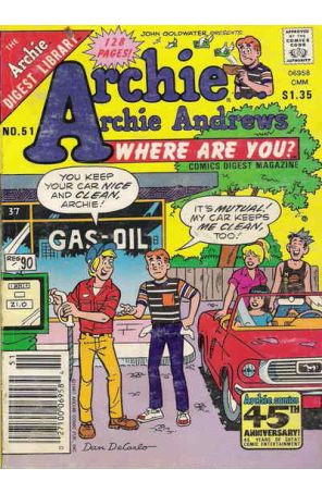 Archie Archie Andrews, Where Are You? Digest Magazine 51 published by Archie