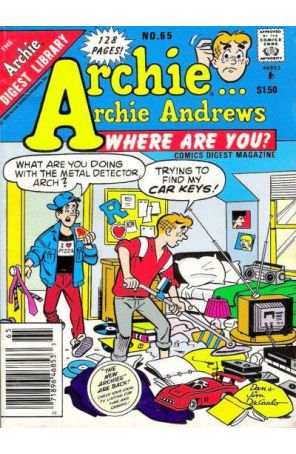 Archie Archie Andrews, Where Are You? Digest Magazine 65 (Newsstand) published by Archie with cover art by Dan DeCarlo Sr.