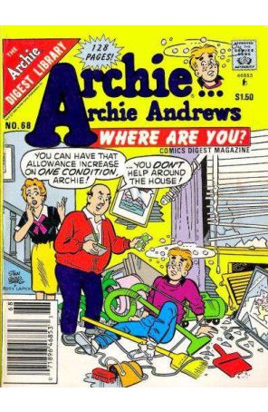 Archie Archie Andrews, Where Are You? Digest Magazine 68 (Newsstand) published by Archie with cover art by Stan Goldberg