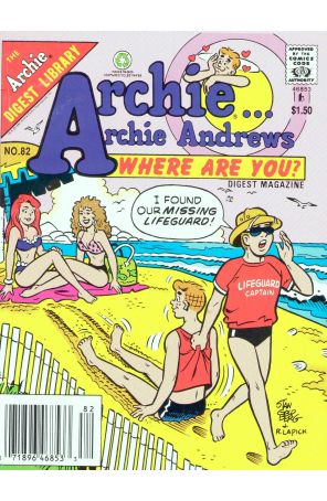 Archie Archie Andrews, Where Are You? Digest Magazine 82 (Newsstand) published by Archie with cover art by Stan Goldberg