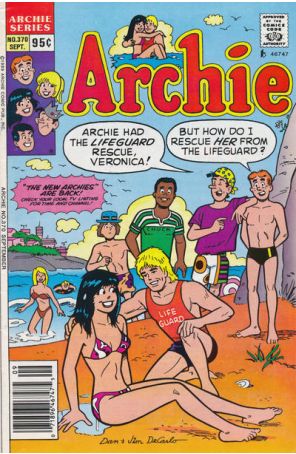 Archie 370 (Newsstand) published by Archie with cover art by Dan DeCarlo and Jim DeCarlo