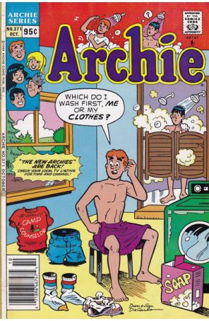 Archie 371 (Newsstand) published by Archie with cover art by Dan DeCarlo and Jim DeCarlo