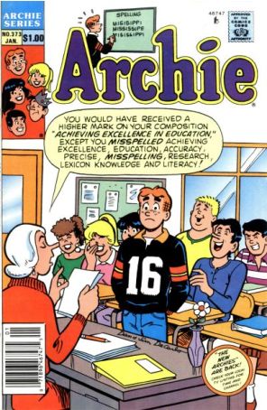 Archie 373 (Newsstand) published by Archie with cover art by Dan DeCarlo