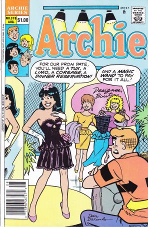 Archie 379 (Newsstand) published by Archie with cover art by Dan DeCarlo