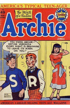 Archie 49 published by Archie with cover art by Bob Montana