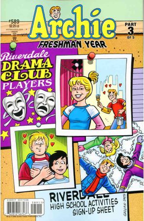 Archie 589 published by Archie with cover art by Bill Galvan