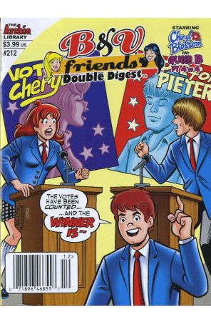 B And V Friends Double Digest 212 (Newsstand) published by Archie with cover art by Jeff Shultz and Al Milgrom