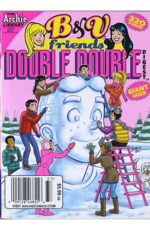 B And V Friends Double Digest 237 (Newsstand) published by Archie with cover art by Tito Pena