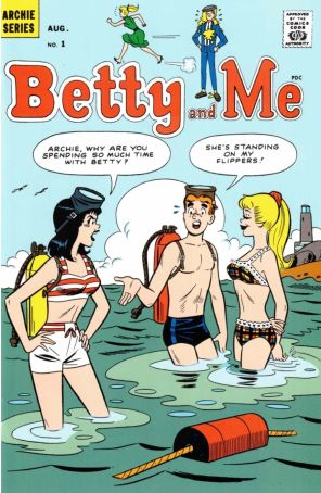 Betty And Me 1A published by Archie with cover art by Dan Decarlo