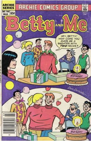 Betty And Me 144 published by Archie with cover art by Dan DeCarlo