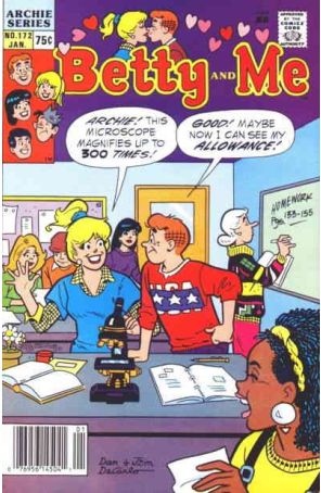 Betty And Me 172 (Newsstand) published by Archie with cover art by Dan DeCarlo