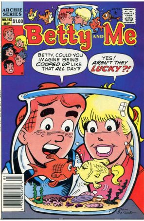 Betty And Me 182 (Newsstand) published by Archie with cover art by Dan DeCarlo