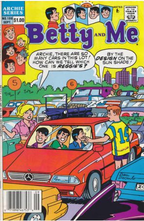 Betty And Me 186 (Newsstand) published by Archie with cover art by Dan DeCarlo