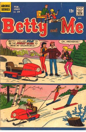 Betty And Me 19 published by Archie with cover art by Dan DeCarlo