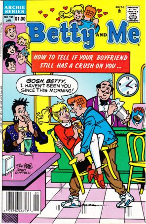 Betty And Me 196 (Newsstand) published by Archie with cover art by Stan Goldberg