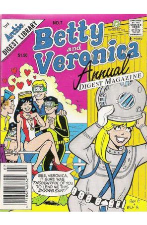 Betty And Veronica Annual Digest Magazine 7 (Newsstand) published by Archie with cover art by Dan Parent