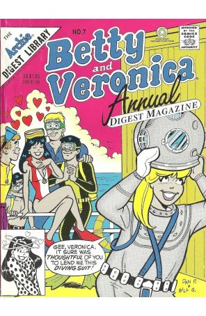 Betty And Veronica Annual Digest Magazine 7 published by Archie with cover art by Dan Parent