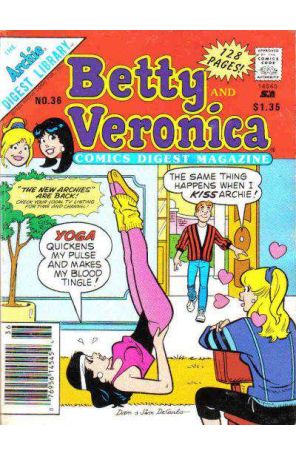 Betty and Veronica Comics Digest 36 (Newsstand) published by Archie with cover art by Dan DeCarlo