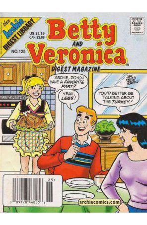 Betty and Veronica Digest Magazine 125 (Newsstand) published by Archie