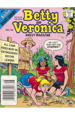 Betty and Veronica Digest Magazine 148 (Newsstand) published by Archie