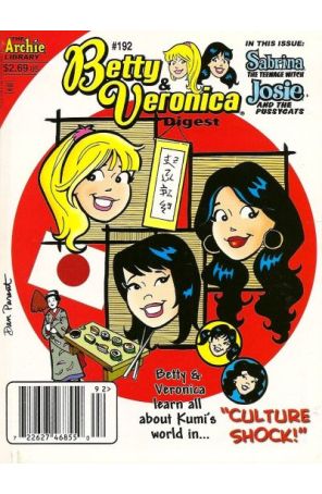 Betty and Veronica Digest Magazine 192 (Newsstand) published by Archie with cover art by Dan Parent