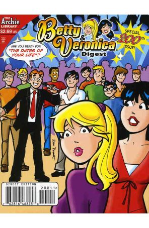 Betty and Veronica Digest Magazine 200 published by Archie with cover art by Dan Parent