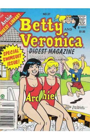Betty and Veronica Digest Magazine 57 (Newsstand) published by Archie