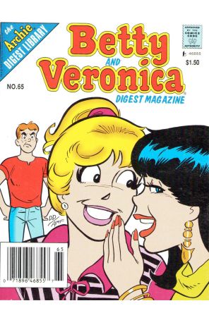 Betty and Veronica Digest Magazine 65 (Newsstand) published by Archie