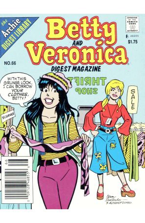 Betty and Veronica Digest Magazine 66 (Newsstand) published by Archie