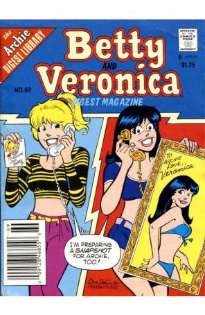 Betty and Veronica Digest Magazine 69 (Newsstand) published by Archie